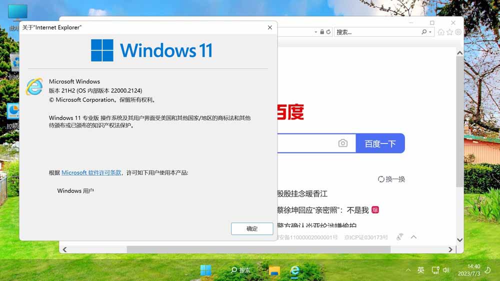 【不忘初心美化版】Windows11 21H2 22000.3260 X64 无更新 终结版 [精简版][2.36G](2024.11.13)-图片9